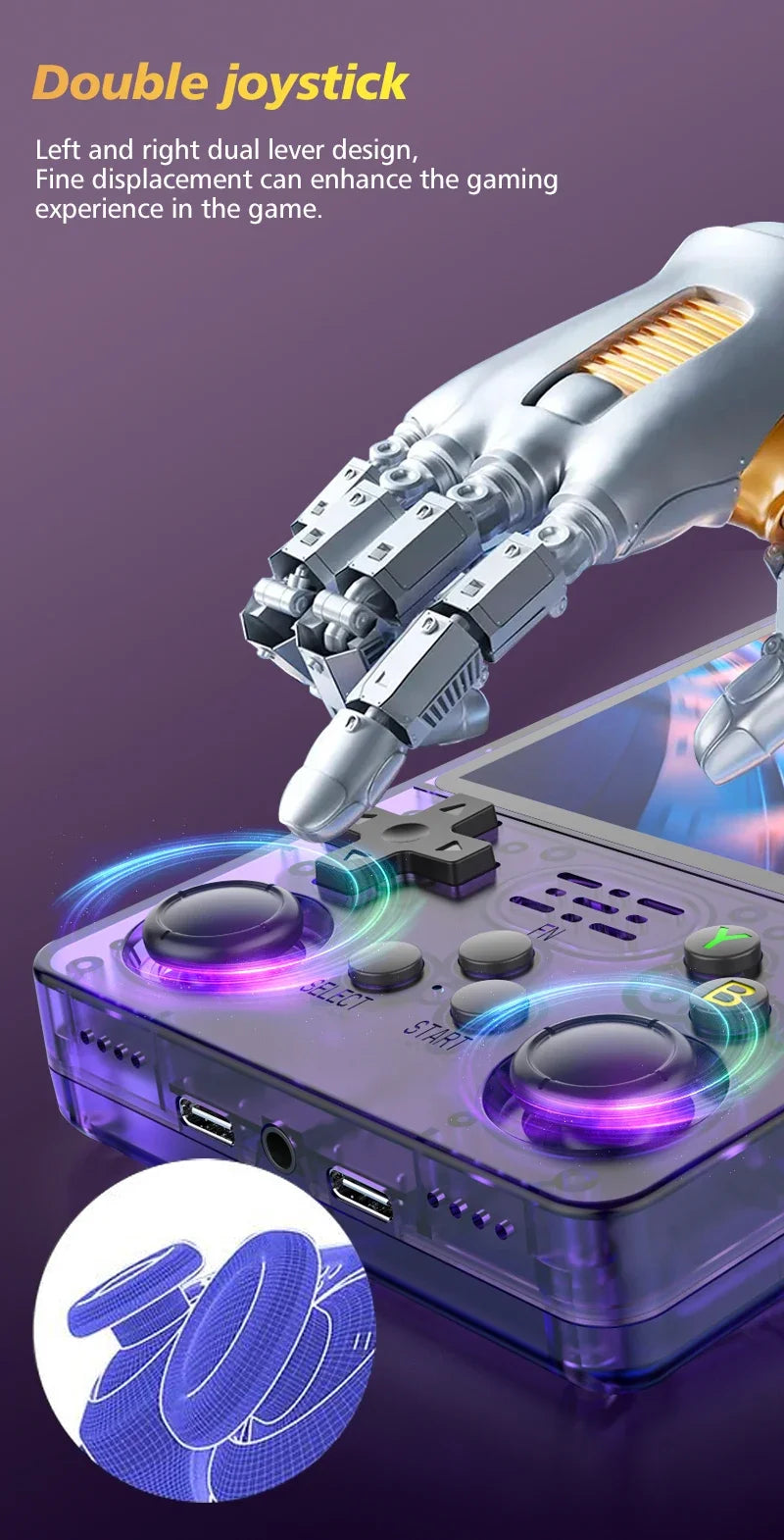 جهاز ألعاب الفيديو ريترو بلس R36S